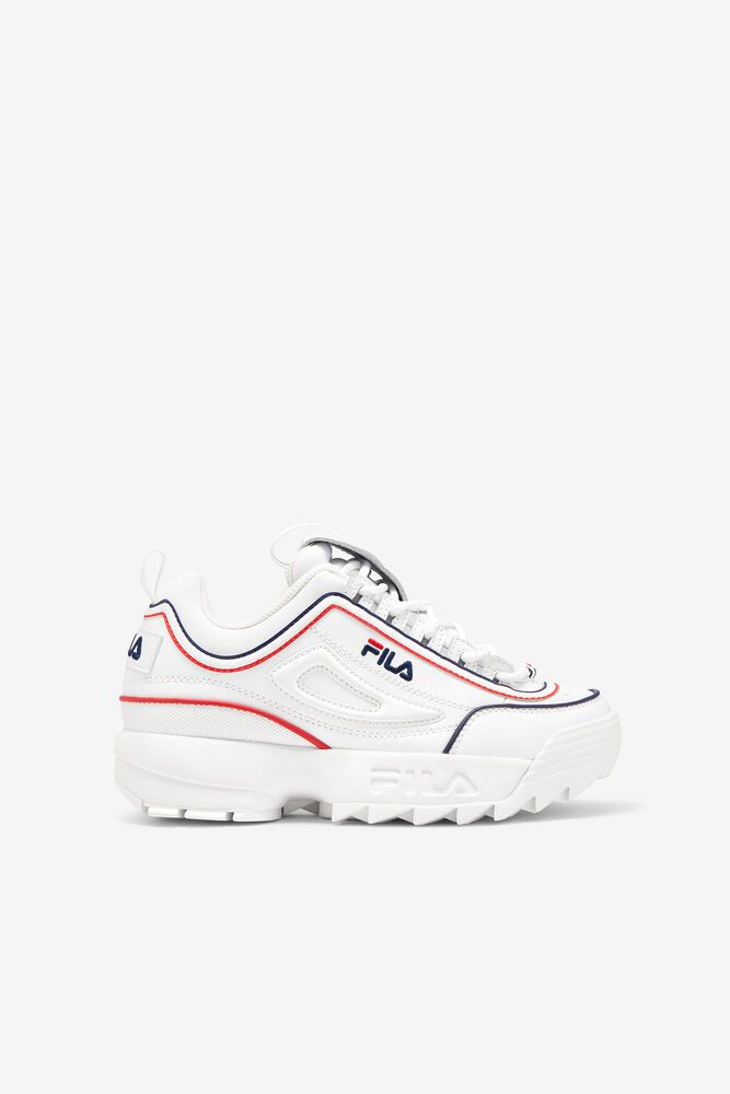 Fila Sneakers Disruptor 2 Contrast Piping Kids White - India VFB-452367